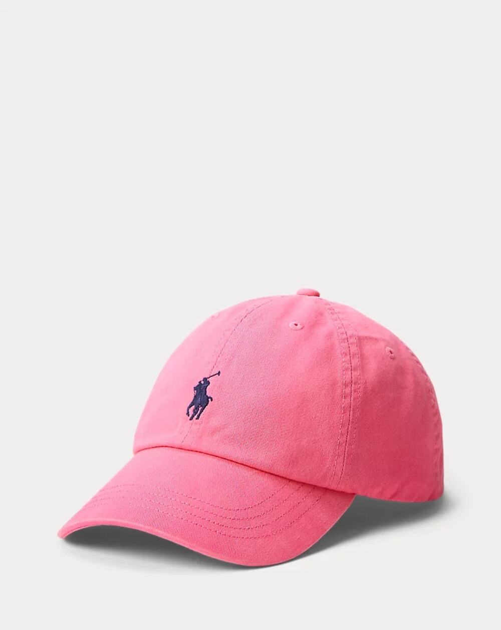 VTG Polo Ralph Lauren Leather Strap Embroidered Desert Pink Baseball Cap Preppy